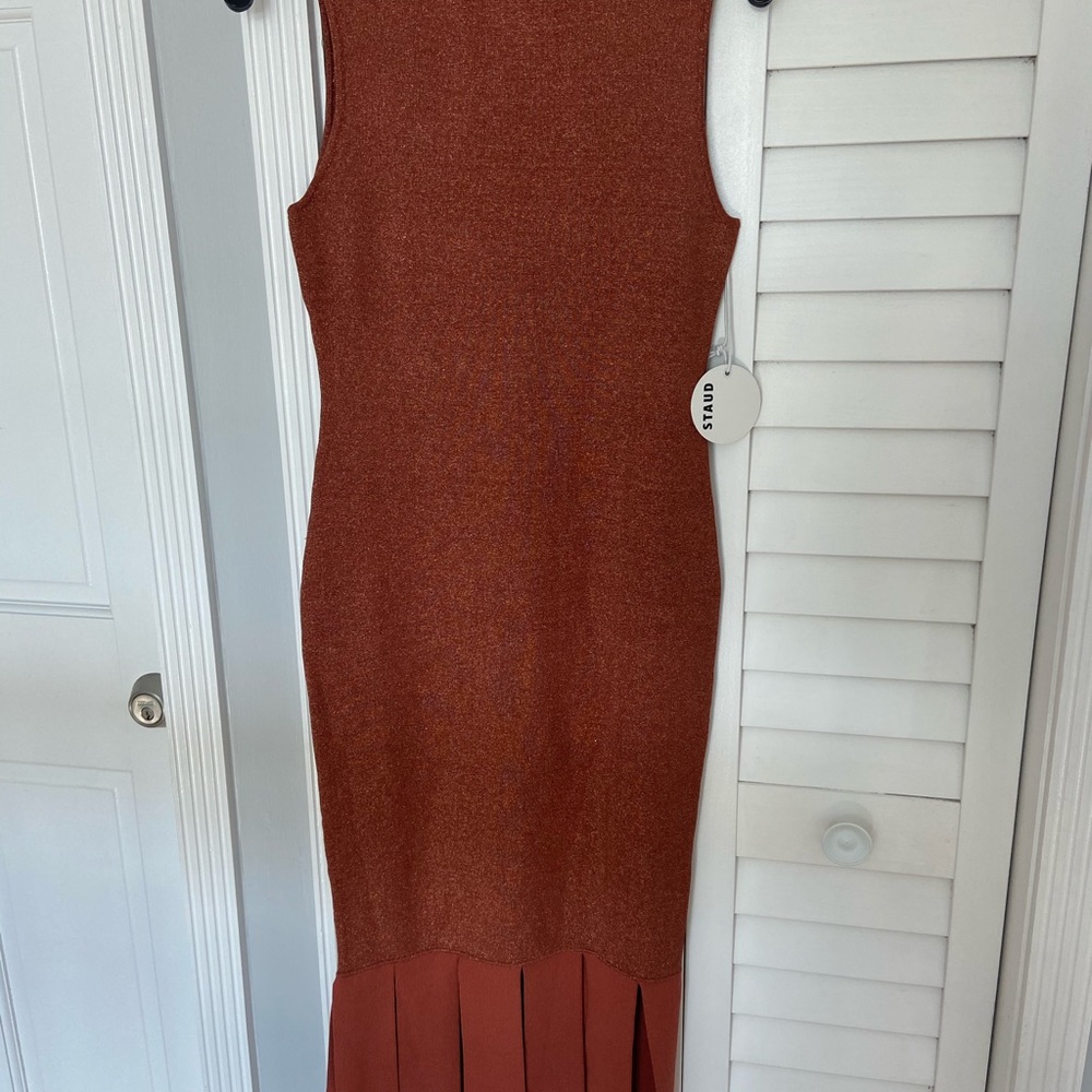 STAUD PAT DRESS - MEDIUM